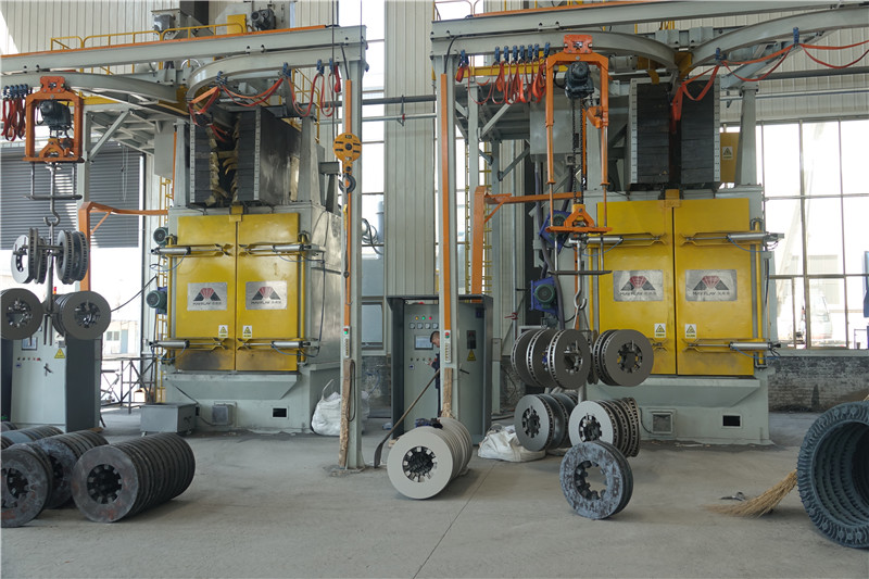 Overhead Rail Spinner Hanger Shot Blasting machine / Shot Blaster / Shot Blasting Equipment