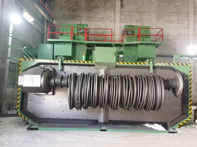 Double shafts Wire Rod Shot Blasting Machine