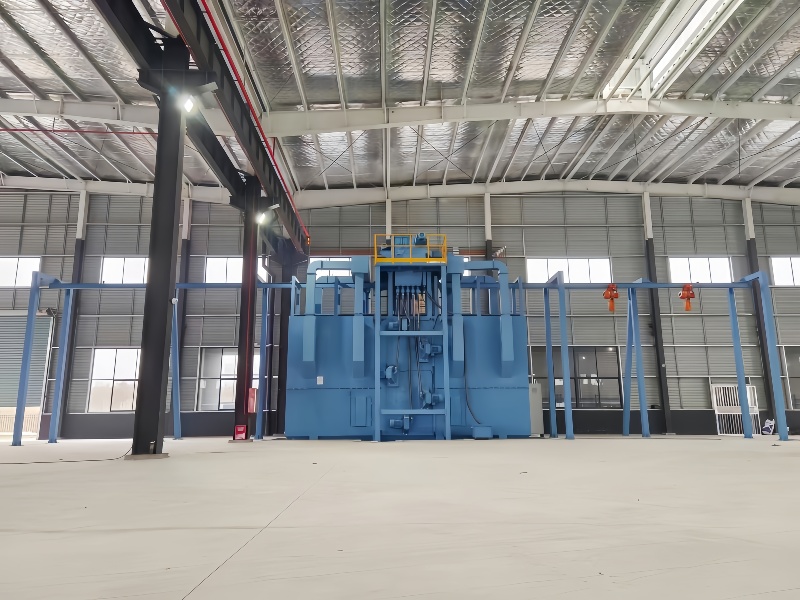 Pass-Through Monorail Blasting Machine