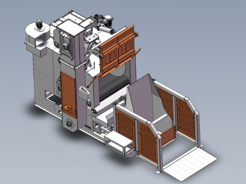 Automatic Drum Shot Blasting Machine, PLC Control