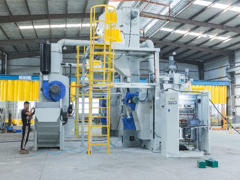 Swing Table Shot Blasting Machine for Iron, Steel, Forging Parts
